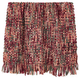 Dacy Plaid Gerecycled Polyester Framboos van PTMD, ander aanzicht, frambozenrode plaid van gerecycled polyester