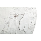 Darvel wandpaneel medium van PTMD van opzij, crème canvas op een frame