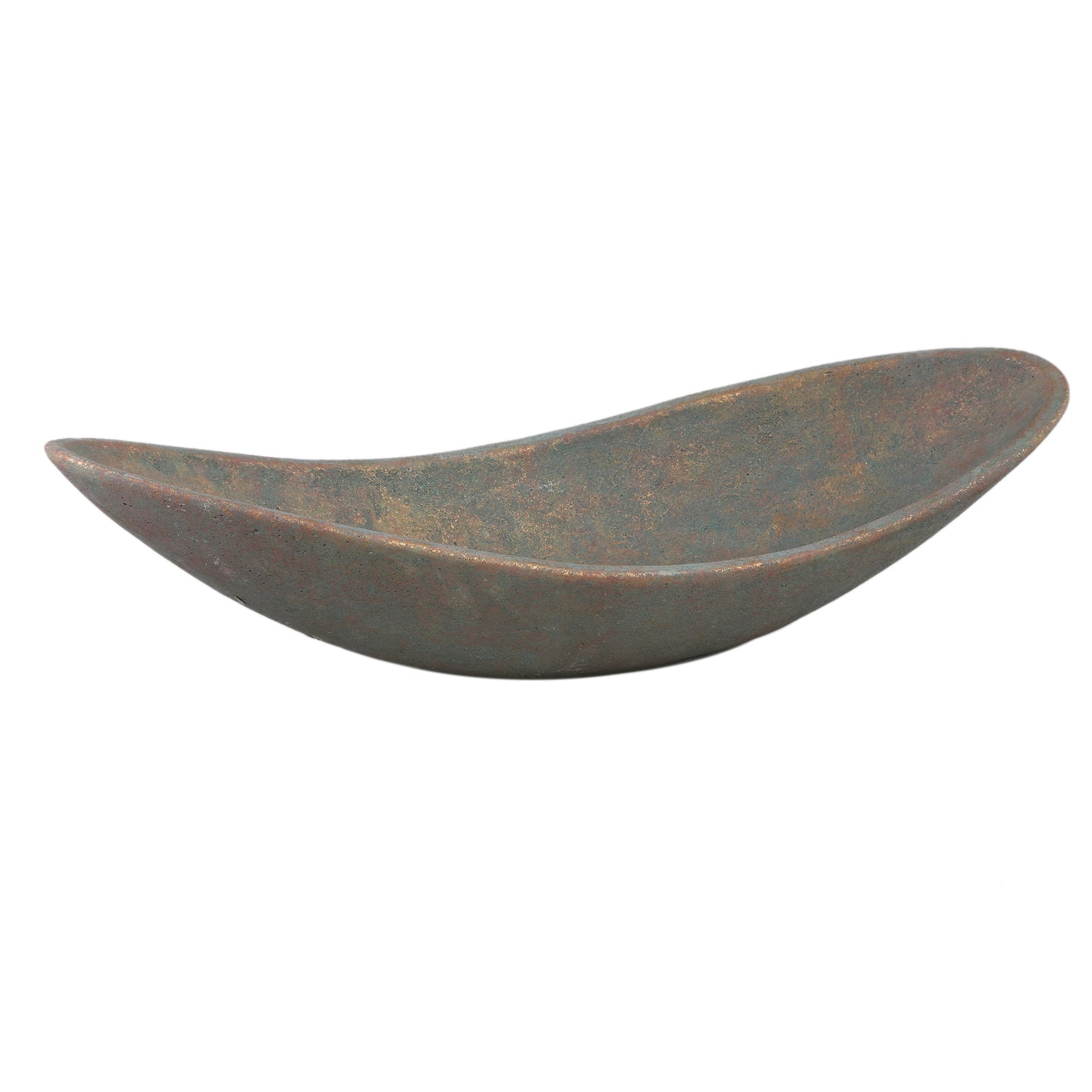 Dawer Grey Cement Bowl Organic Shape L PTMD - Schaal - PTMD - livinglovely.nl