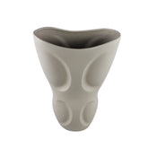 Dayna Grey Oval Ceramic Vase With Pattern M 31.5x18.5x50.5cm PTMD - Vaas - PTMD - livinglovely.nl