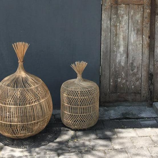 De Dumpling Hang- en Vloerlamp - Naturel - S - Hanglamp - Bazar Bizar - livinglovely.nl