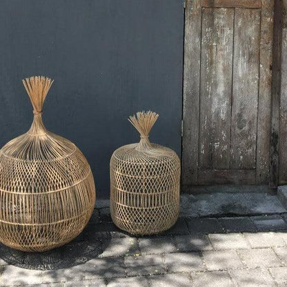 De Dumpling Hang- en Vloerlamp - Naturel - S - Hanglamp - Bazar Bizar - livinglovely.nl