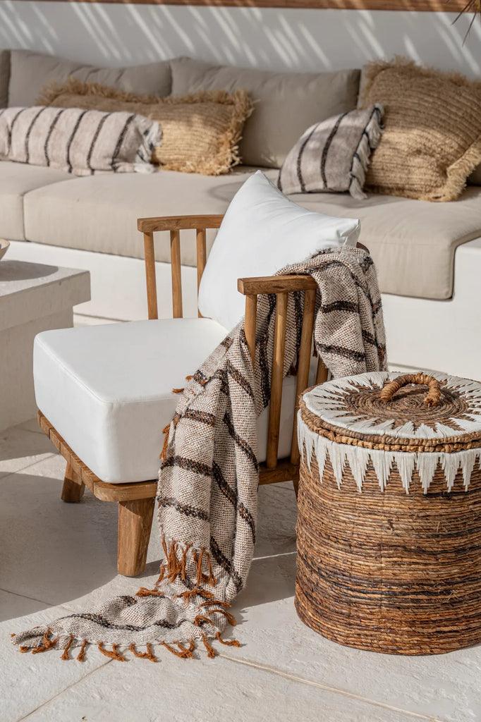 De Malawi Eenzitter - Naturel Wit - - Bazar Bizar - livinglovely.nl