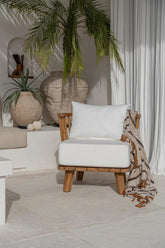 De Malawi Eenzitter - Naturel Wit - - Bazar Bizar - livinglovely.nl