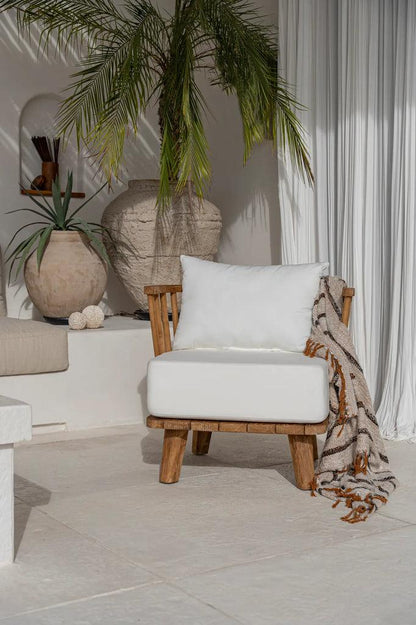 De Malawi Eenzitter - Naturel Wit - - Bazar Bizar - livinglovely.nl