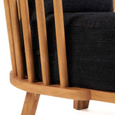 De Malawi Eenzitter - Naturel Zwart - Outdoor loungestoel - Bazar Bizar - livinglovely.nl