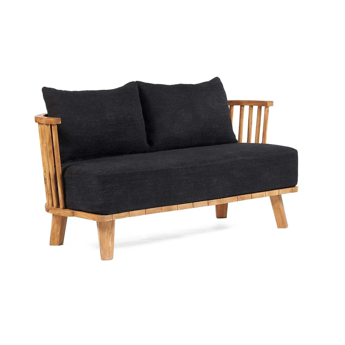De Malawi Eenzitter - Naturel Zwart - Outdoor loungestoel - Bazar Bizar - livinglovely.nl