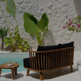 De Malawi Tweezitter - Naturel Zwart - Outdoor bank - Bazar Bizar - livinglovely.nl