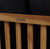 De Malawi Tweezitter - Naturel Zwart - Outdoor bank - Bazar Bizar - livinglovely.nl