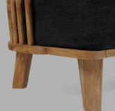 De Malawi Tweezitter - Naturel Zwart - Outdoor bank - Bazar Bizar - livinglovely.nl