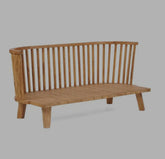 De Malawi Tweezitter - Naturel Zwart - Outdoor bank - Bazar Bizar - livinglovely.nl