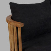 De Malawi Tweezitter - Naturel Zwart - Outdoor bank - Bazar Bizar - livinglovely.nl