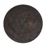 De Octo Chic Salontafel Donker Walnoot van Bazar Bizar, detail van het hout