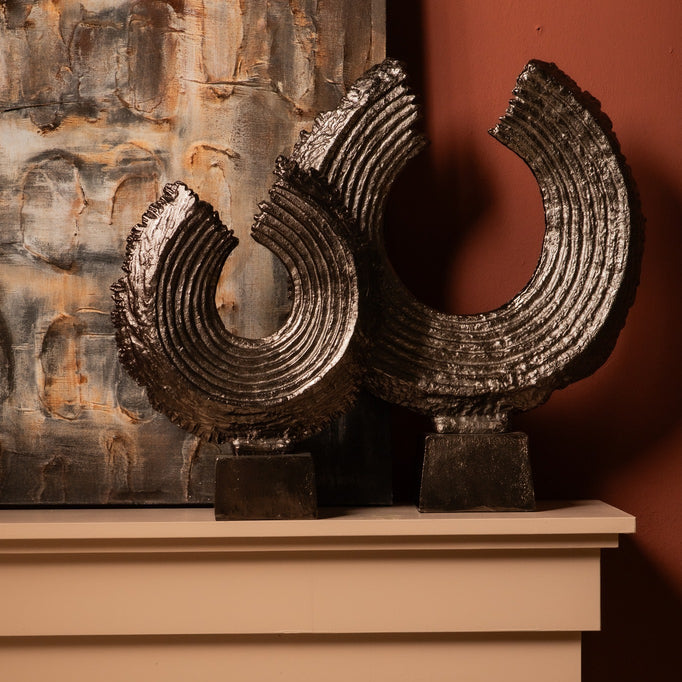 Deco Object Apolline L - 46x14x57 cm - Aluminium - Brons PTMD - Ornament - PTMD - livinglovely.nl