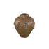 Deisy Green Ceramic Jar Shaped Vase Rough Coral M van PTMD, groene keramische vaas op witte achtergrond