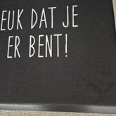 Deurmat Leuk-Dat-Je-Er-Bent Veer Carpets - Deurmat - Veer Carpets - livinglovely.nl
