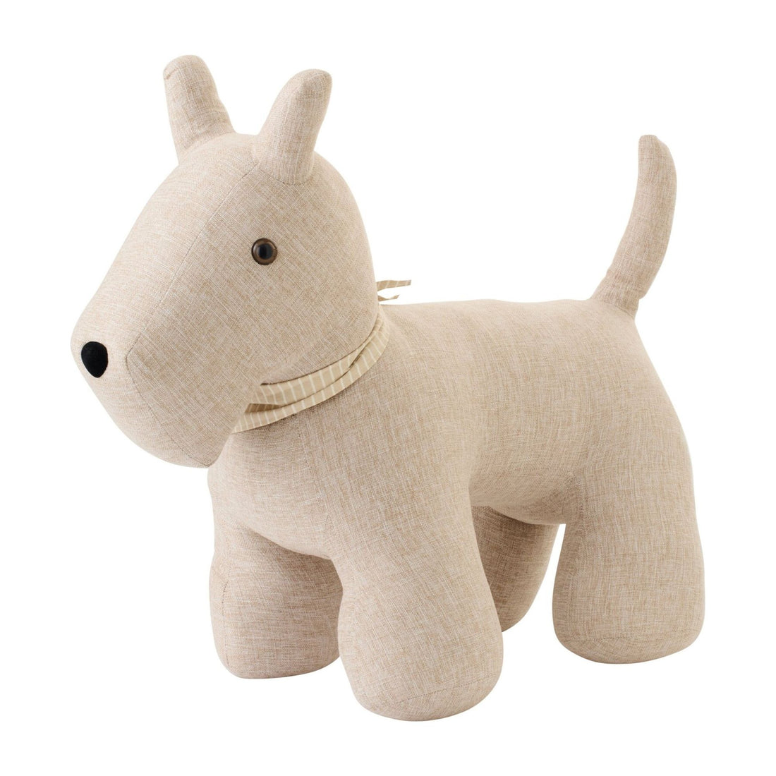Türstopper Hund mit Schal Polyester Beige Large J-Line