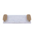 Dez White Marble rectangle tray golden handles Set van 2 PTMD - Dienblad - PTMD - livinglovely.nl