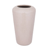 Dezia Pot Beige Mozaïek Hoog Large van PTMD, ander aanzicht van de hoge ijzeren pot met beige mozaïek