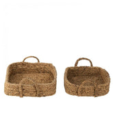 Dienbladen Waterhyacint Natuur set van 2 - Dienblad - J-Line - livinglovely.nl