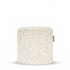 Laui Lounge Doodle Round Pouf Ø44 in White Cream, ronde poef met handgetekende print