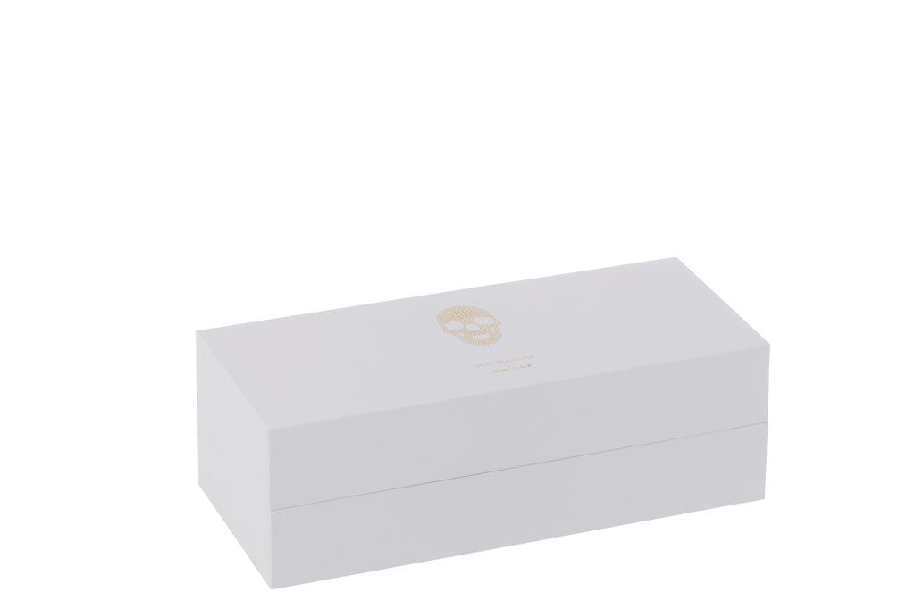 Doos Van 3 Geurkaarsen Doodskop Nuit Blanche 16uur - Geurkaars - J-Line - livinglovely.nl