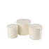 Dozen Rond Fluweel Papier Wit Set van 3 - Cadeauverpakking - J-Line - livinglovely.nl