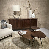 Elan dressoir Chestnut van Livingfurn, 180cm breed en 82cm hoog