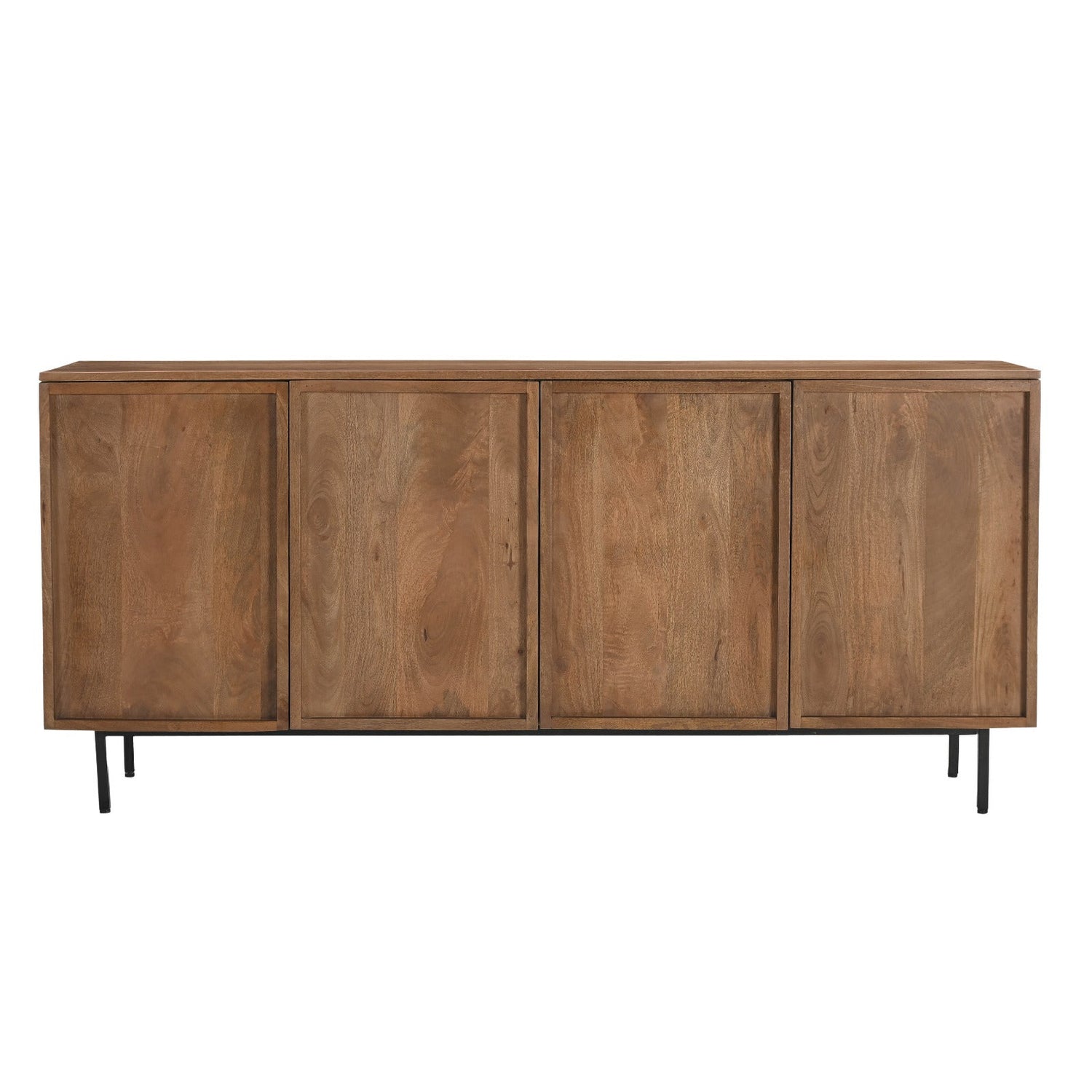 Dressoir Elan 180cm in pecan mangohout, L180cm x B40cm x H82cm