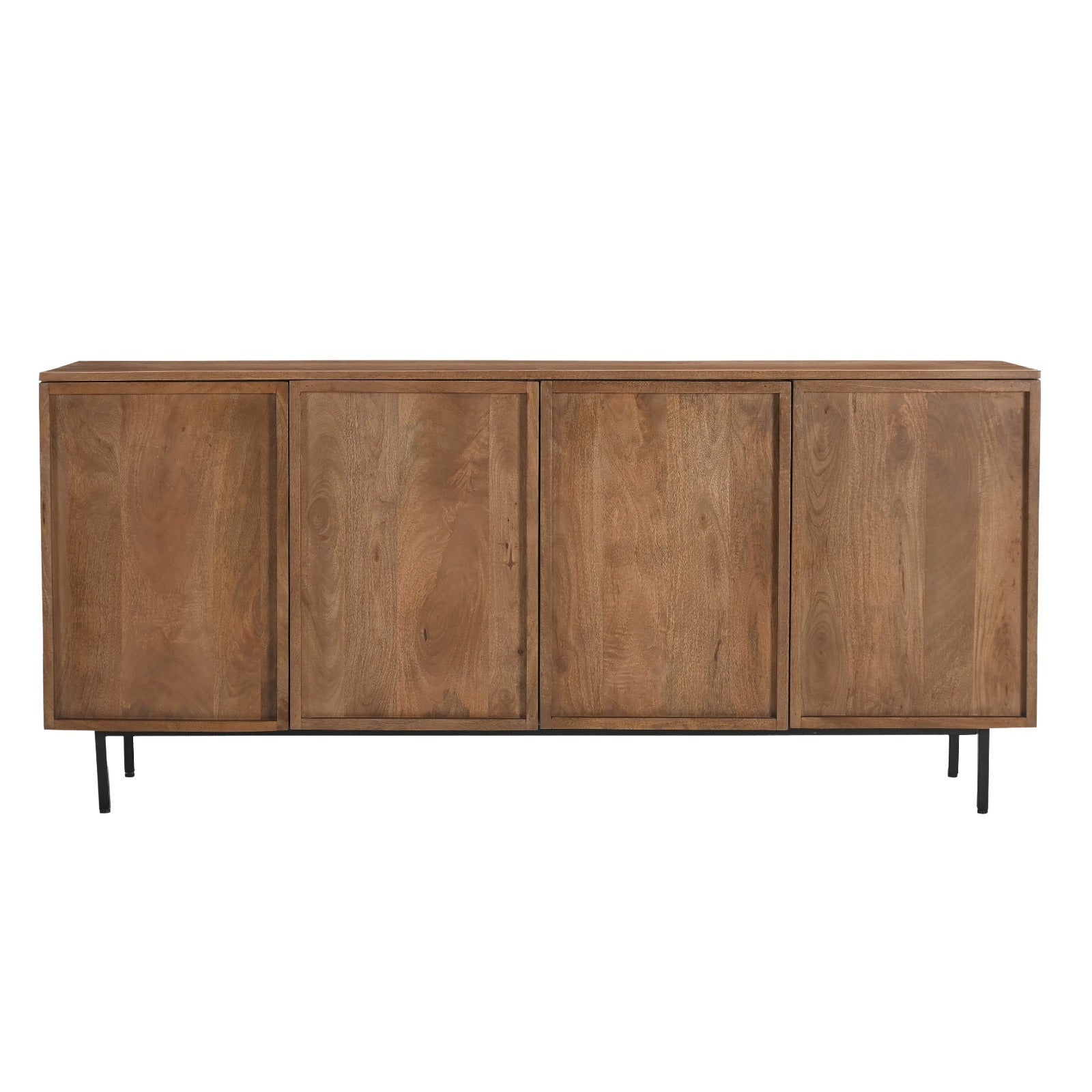 Dressoir Elan 180cm in pecan mangohout, L180cm x B40cm x H82cm