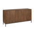 Dressoir Madison Mangohout Bruin 165cm van Starfurn, drie deuren met verticaal lattenpatroon