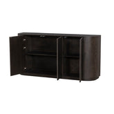 Dressoir Novero espresso met geopende deuren