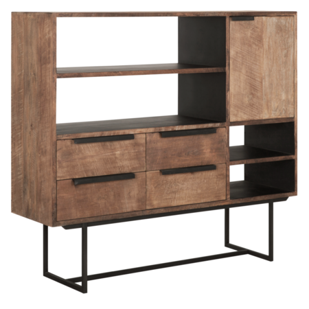 Dressoir Odeon No.3 grijs verweerd teakhout Odeon collectie