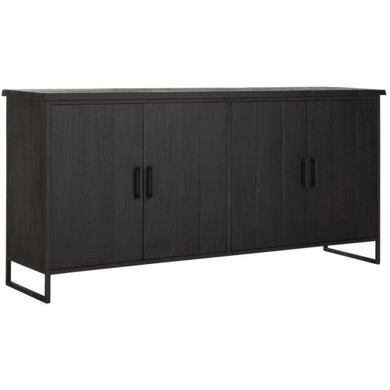 Detail zwarte houtnerf dressoir Timeless Black Beam DTP Home