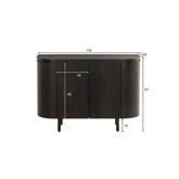 Maatschets van het Tobago dressoir met afmetingen 115 bij 43 bij 81 cm