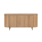 Dressoir Tobago van Livingfurn in naturel eiken, 170 cm breed met vier deuren
