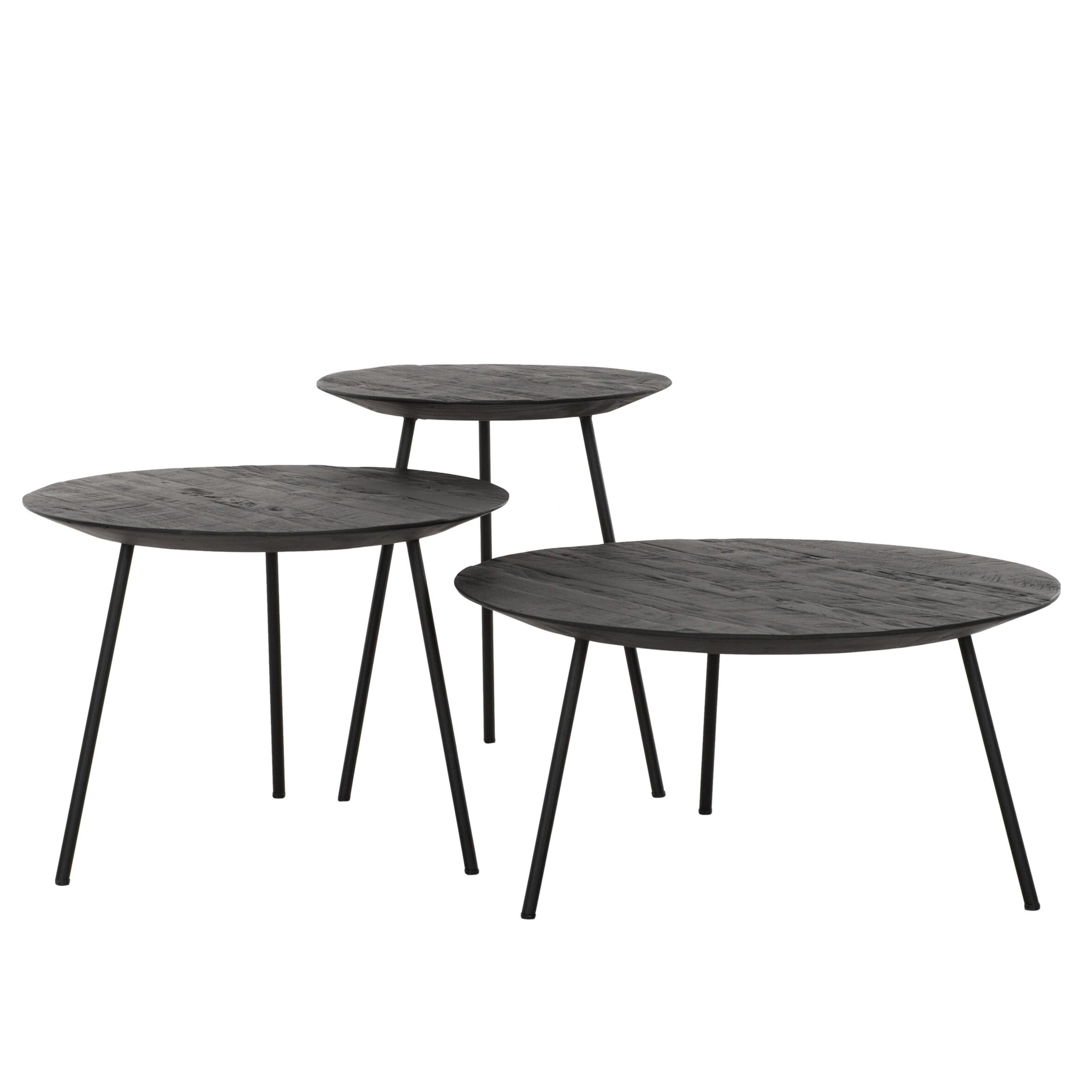 DTP Home Highlight Salontafel Jupiter Zwart Large - Salontafel - DTP Home - livinglovely.nl