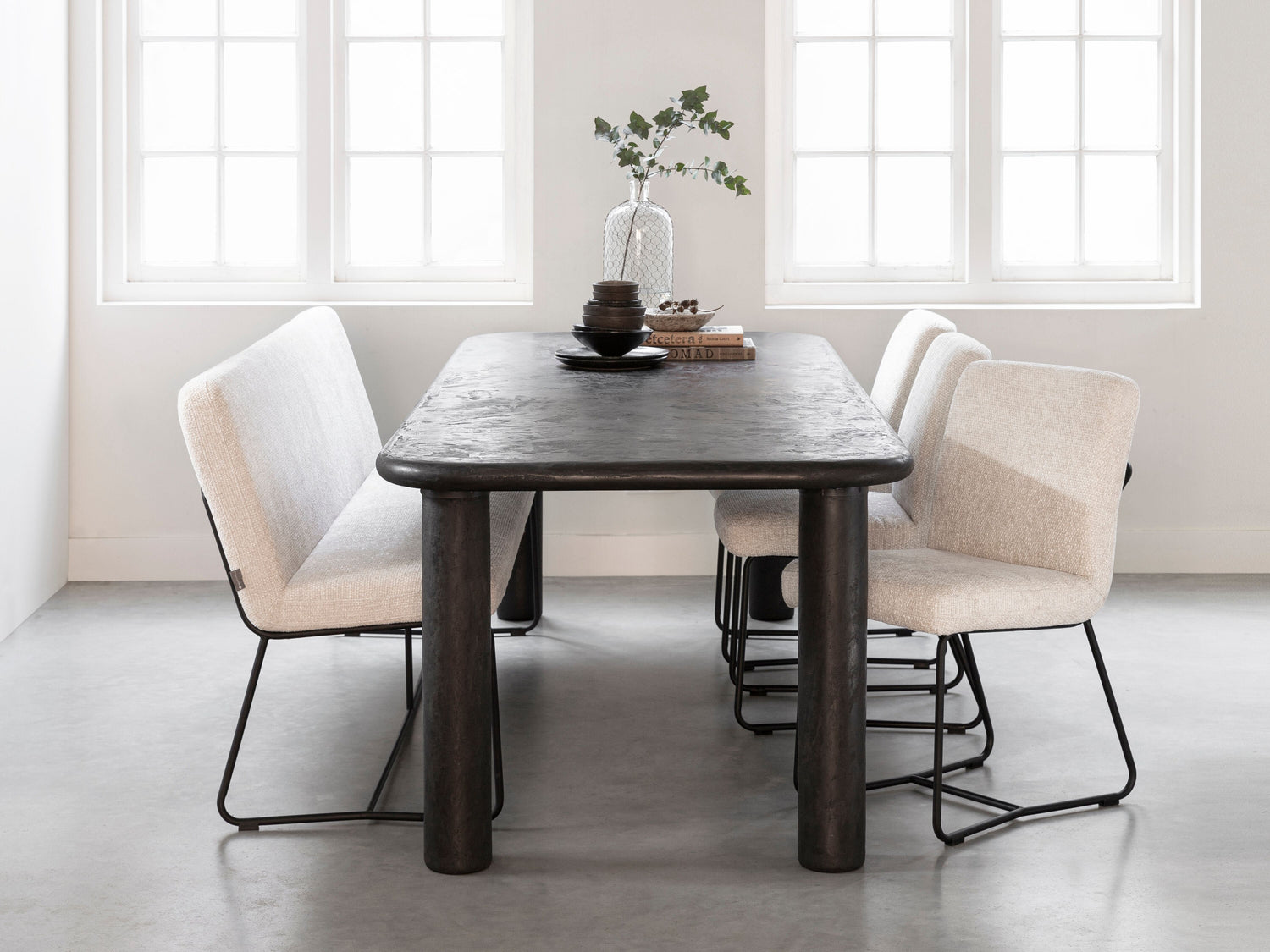 DTP Home Scala Eettafel Rechthoek Clio Pepper 260cm - Eetkamertafel - DTP Home - livinglovely.nl