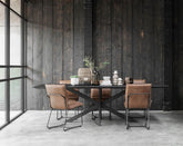 DTP Home Timeless Black Eettafel Curves 260cm - Eetkamertafel - DTP Home - livinglovely.nl