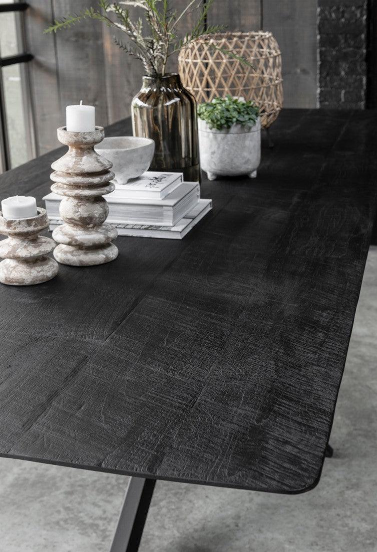 DTP Home Timeless Black Eettafel Curves 260cm - Eetkamertafel - DTP Home - livinglovely.nl