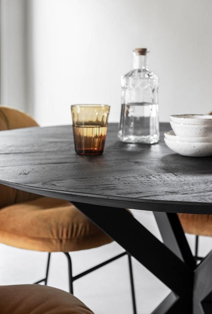 DTP Home Timeless Black Eettafel Shape Rond 150cm - Eetkamertafel - DTP Home - livinglovely.nl