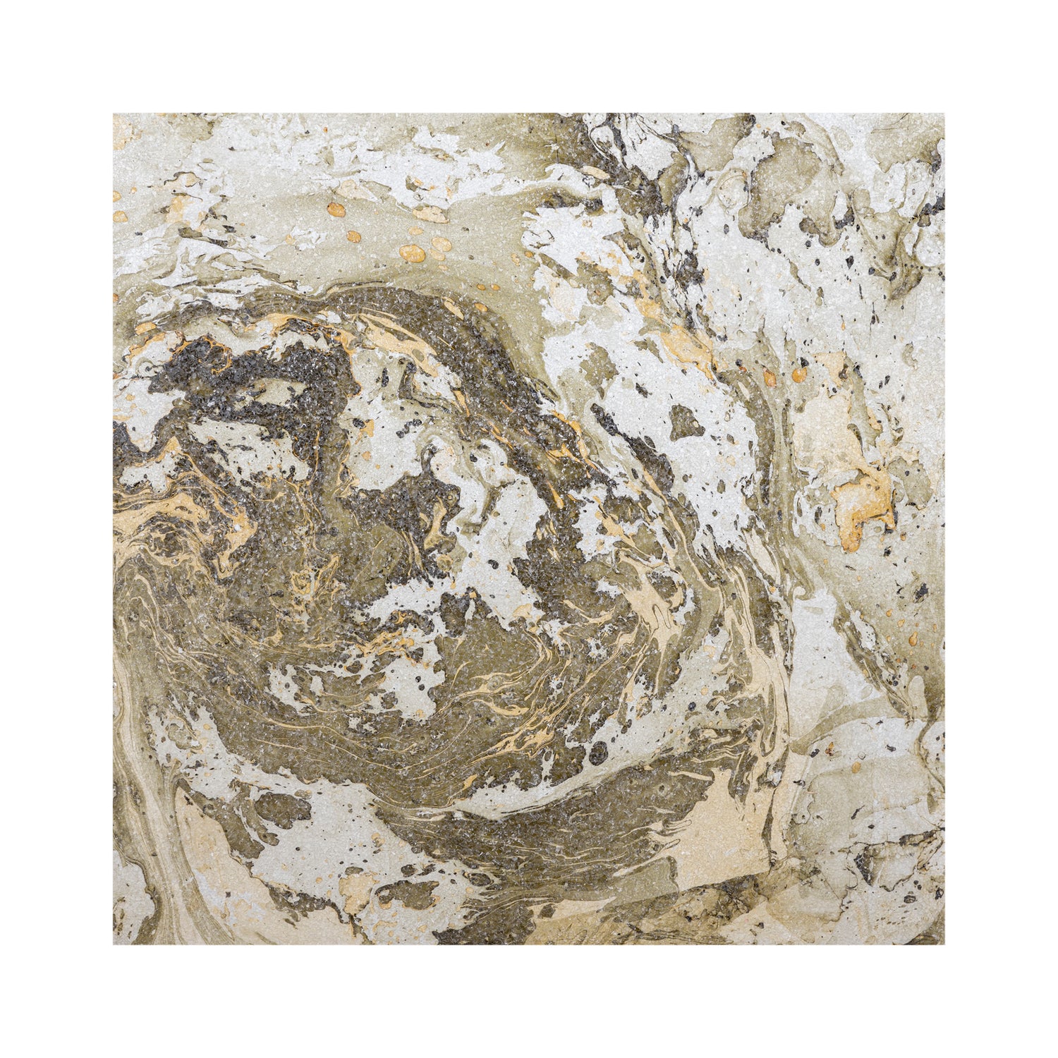 Eaven Green Marble Look Glass Mozaic Wall Panel 90x90cm PTMD - Wandpaneel - PTMD - livinglovely.nl