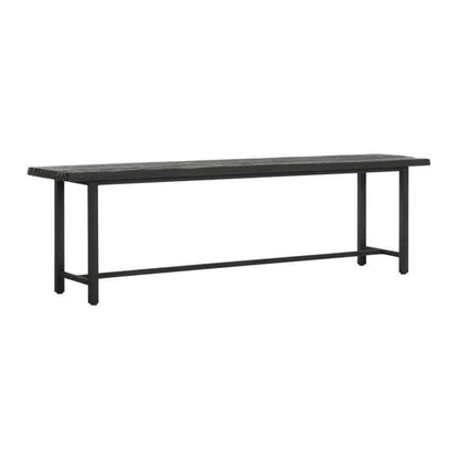 Eetkamerbank Timeless Black Beam teakhout zwart 190cm DTP Home