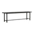 Eetkamerbank Timeless Black Beam teakhout zwart 240cm DTP Home