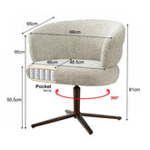Afmetingen Eetkamerstoel Blake Beige: B69cm x D65cm x H81cm