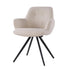 Eetkamerstoel Doreen Boucle Beige Set van 2 van Livingfurn