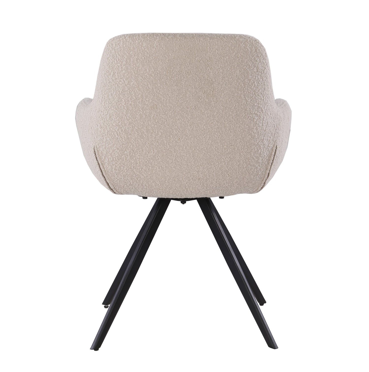 Eetkamerstoel Doreen boucle beige, B61cm x D65cm x H83cm