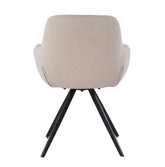 Eetkamerstoel Doreen boucle beige, B61cm x D65cm x H83cm