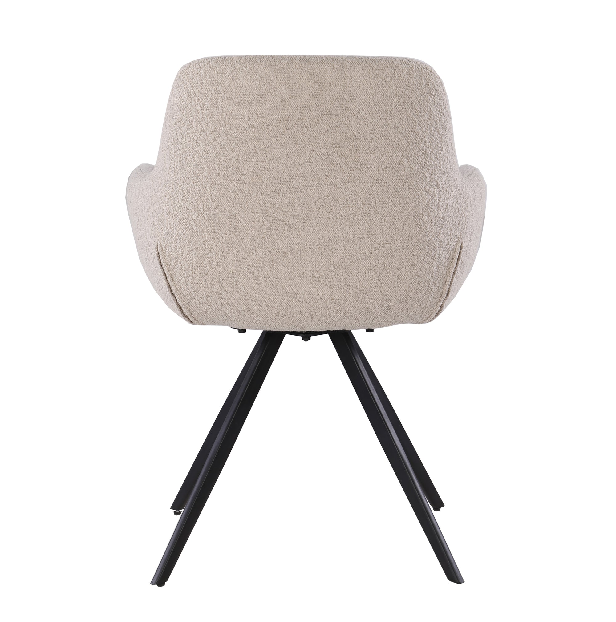 Eetkamerstoel Doreen boucle beige, B61cm x D65cm x H83cm
