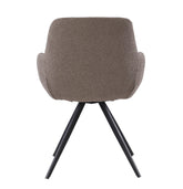 Eetkamerstoel Doreen boucle brown, B61cm x D65cm x H83cm